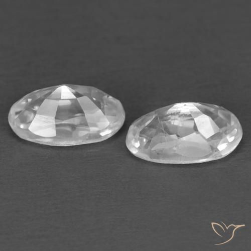 0.83 ct natürliche Weiß Zirkon-Edelsteine, Oval, VVS
