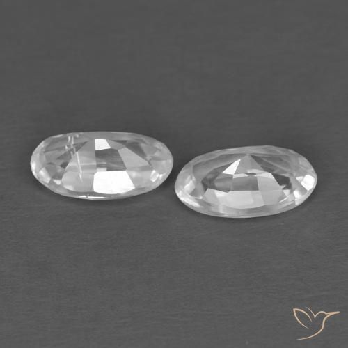 0.65 ct natürliche Weiß Zirkon-Edelsteine, Oval, VVS