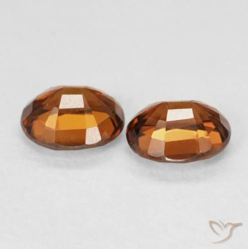 1.90 ct natürliche rötlich-orange Zirkon-Edelsteine, Oval, VVS