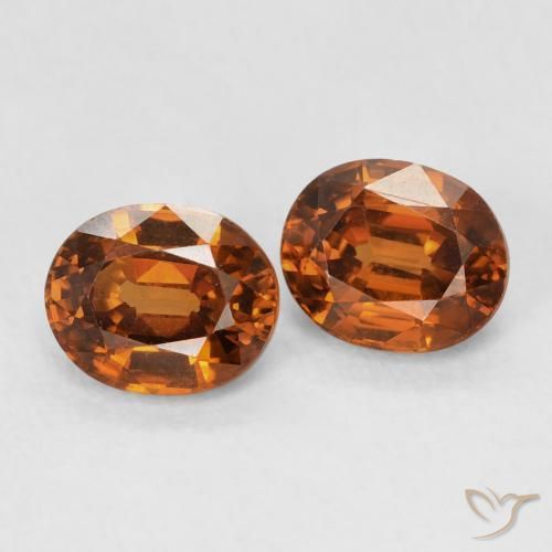 2.06 ct natürliche Amber Orange Zirkon-Edelsteine, Oval, VVS