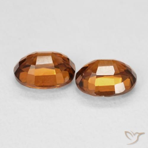 2.06 ct natürliche Amber Orange Zirkon-Edelsteine, Oval, VVS