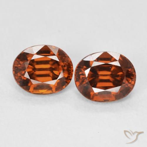 2.16ctw Natürlicher tieforange Zirkon, Oval, VVS