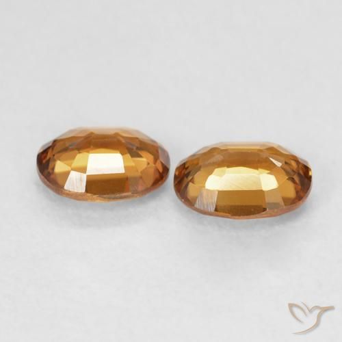 1.12 ct natürliche Mittelorange Zirkon-Edelsteine, Oval, VVS-VS