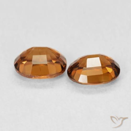 1.20 ct natürliche Rostorange Zirkon-Edelsteine, Oval, VVS-VS