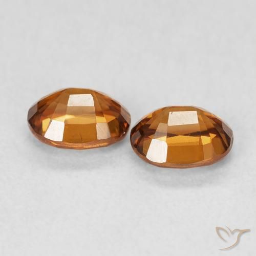 1.27 ct natürliche Rostorange Zirkon-Edelsteine, Oval, VS