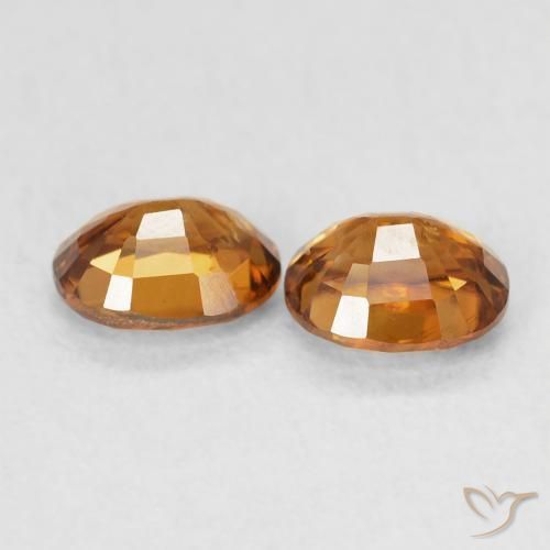 1.30 ct natürliche Rostorange Zirkon-Edelsteine, Oval, VS