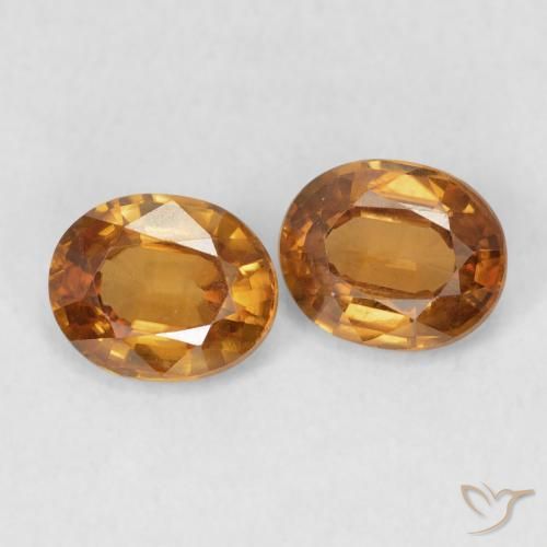 1.70 ct natürliche Rostorange Zirkon-Edelsteine, Oval, VS