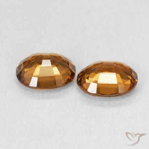 1.71 ct natürliche Rostorange Zirkon-Edelsteine, Oval, VS