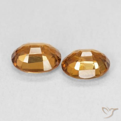 1.94 ct natürliche Rostorange Zirkon-Edelsteine, Oval, VS