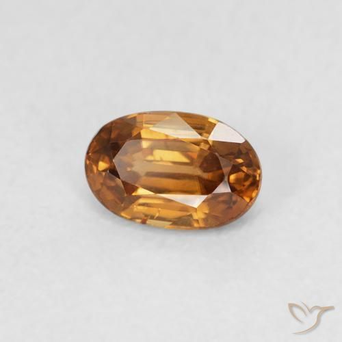 9,17 ctw natürlicher Mittelorange Zirkon, Oval, VVS