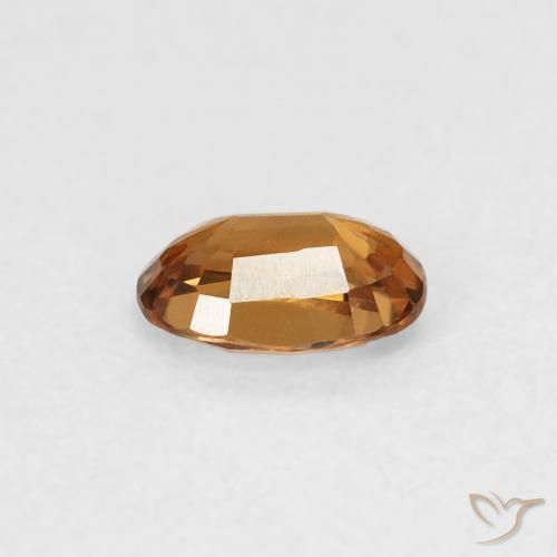 9,17 ctw natürlicher orange-braun Zirkon, Oval, VVS