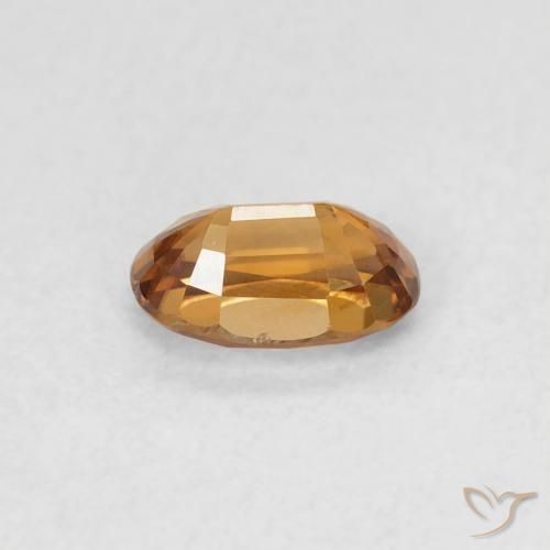9,17 ctw natürlicher orange-braun Zirkon, Oval, VVS