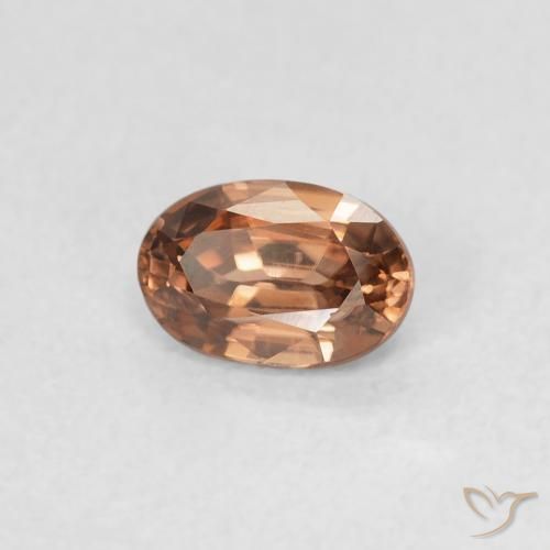 9,17 ctw natürlicher tieforange Zirkon, Oval, VVS