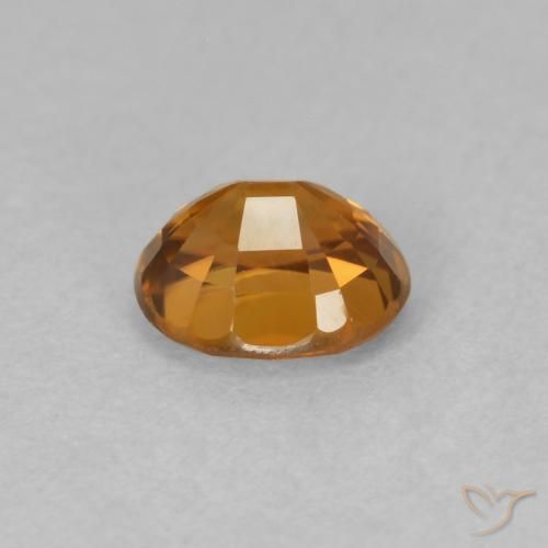 9,17 ctw natürlicher bräunlich-orange Zirkon, Oval, VVS-VS