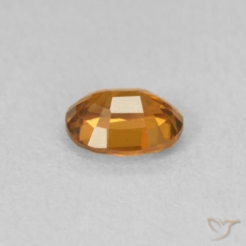 9,17 ctw natürlicher tieforange Zirkon, Oval, VVS-VS