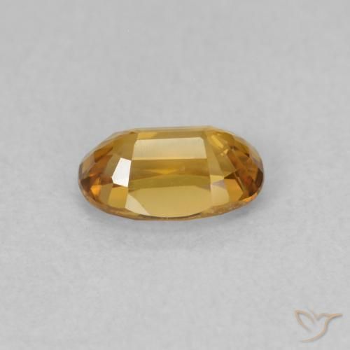 9,17 ctw natürlicher tieforange Zirkon, Oval, VVS-VS