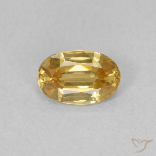 0.69ct Natürlicher Champagner Zirkon, Oval, VVS-VS