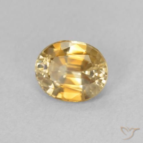 9,17 ctw natürlicher Champagner Zirkon, Oval, VVS-VS