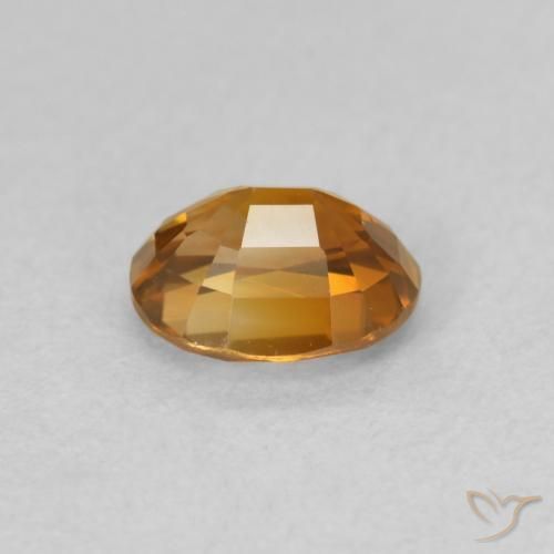 9,17 ctw natürlicher Erde Orange Zirkon, Oval, VVS-VS