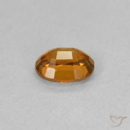 9,17 ctw natürlicher Mittelorange Zirkon, Oval, VVS-VS