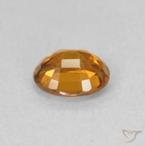 9,17 ctw natürlicher Mittelorange Zirkon, Oval, VVS-VS