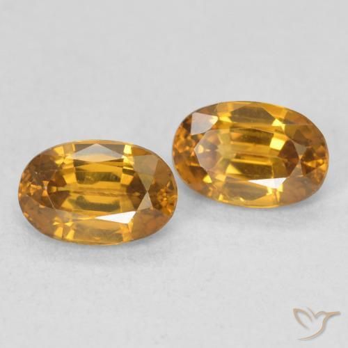 1.56 ct natürliche gold-braun Zirkon-Edelsteine, Oval, VVS-VS