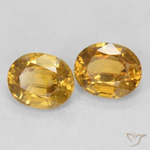 1.80 ct natürliche Golden Zirkon-Edelsteine, Oval, VVS-VS