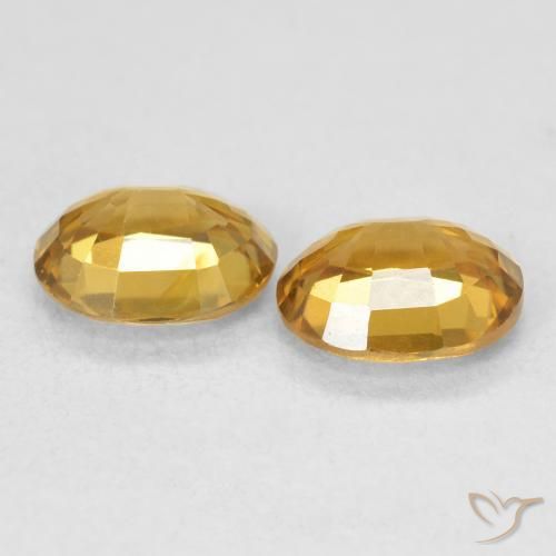 1.80 ct natürliche Golden Zirkon-Edelsteine, Oval, VVS-VS