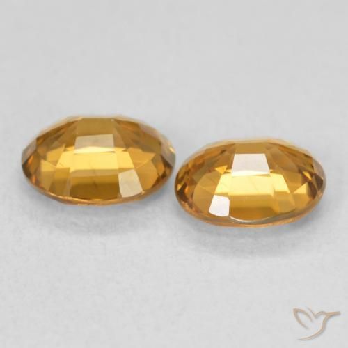 1.89 ct natürliche Orange-Gold Zirkon-Edelsteine, Oval, VVS-VS