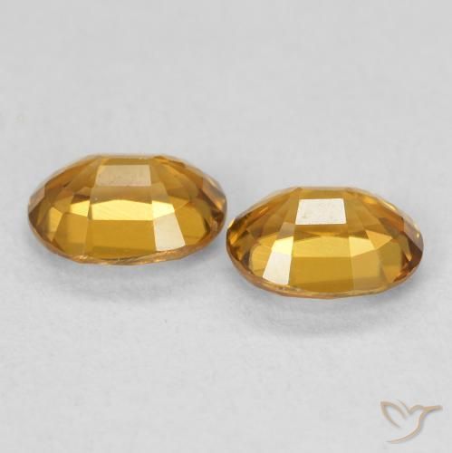 1.16 ct natürliche Mittel Orange-Gold Zirkon-Edelsteine, Oval, VVS-VS