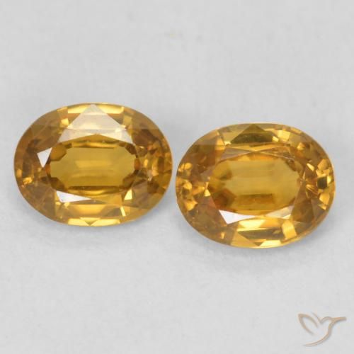 1.09ctw Natürlicher Golden Zirkon, Oval, VVS-VS