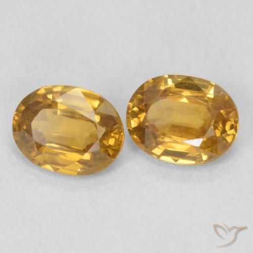 1.09 ct natürliche Golden Zirkon-Edelsteine, Oval, VVS-VS