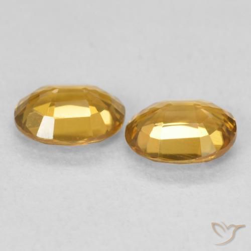 1.09 ct natürliche Golden Zirkon-Edelsteine, Oval, VVS-VS