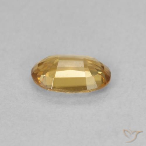 9,17 ctw natürlicher Gold-Orange Zirkon, Oval, VVS-VS