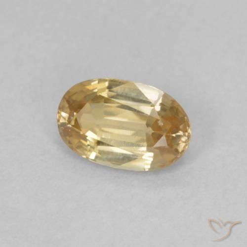 9,17 ctw natürlicher Champagner Zirkon, Oval, VVS-VS