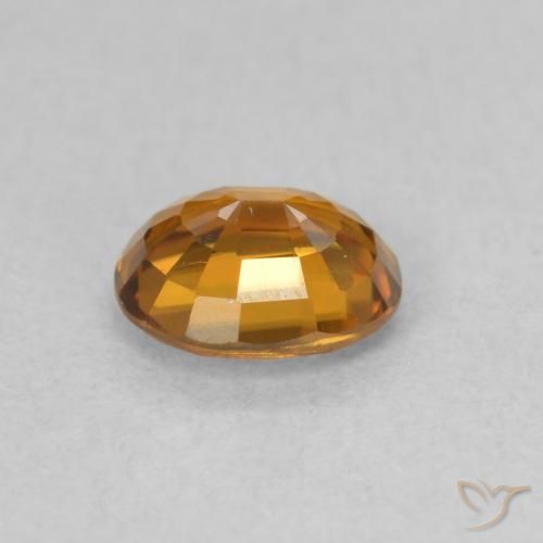 9,17 ctw natürlicher tieforange Zirkon, Oval, VVS-VS