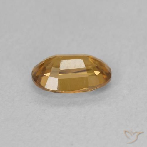 9,17 ctw natürlicher gold-braun Zirkon, Oval, VVS-VS