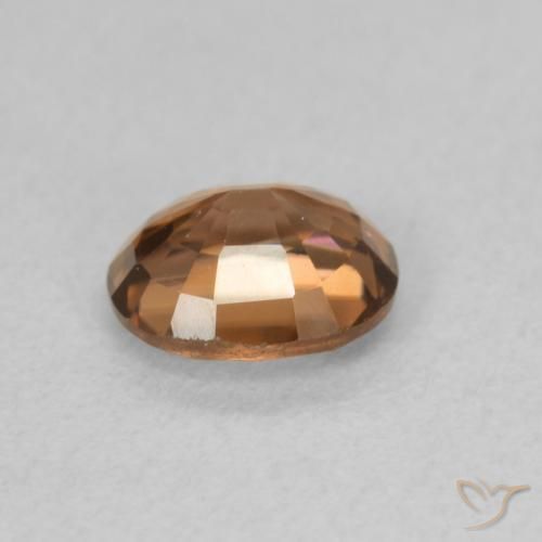 9,17 ctw natürlicher tieforange Zirkon, Oval, VVS-VS