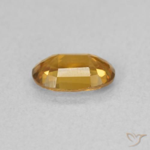 9,17 ctw natürlicher Mittelorange Zirkon, Oval, VVS-VS