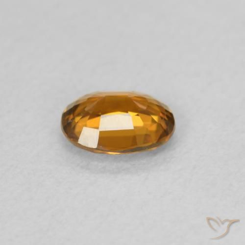 9,17 ctw natürlicher Mittelorange Zirkon, Oval, VVS-VS