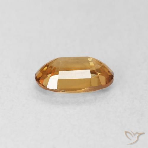 9,17 ctw natürlicher gold-braun Zirkon, Oval, VVS-VS