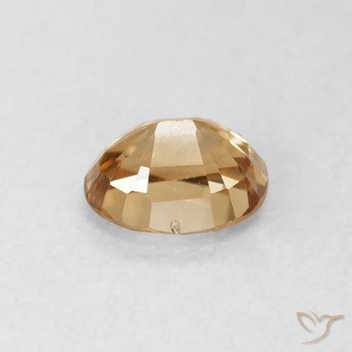 9,17 ctw natürlicher Golden Zirkon, Oval, VVS-VS