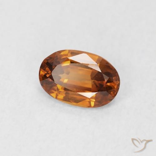9,17 ctw natürlicher Erde Orange Zirkon, Oval, VS