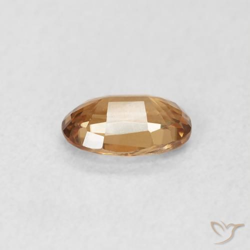9,17 ctw natürlicher gold-braun Zirkon, Oval, VVS-VS