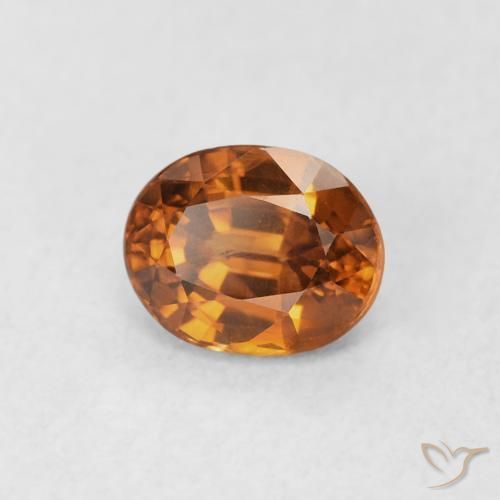 9,17 ctw natürlicher Erde Orange Zirkon, Oval, VS