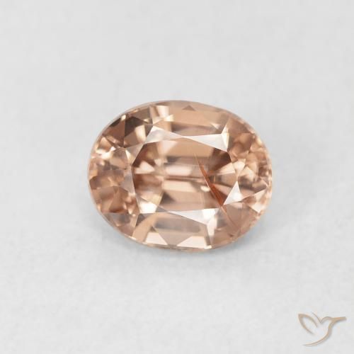 9,17 ctw natürlicher Light Grapefruit Pink Zirkon, Oval, VS