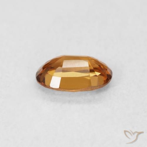 9,17 ctw natürlicher Mittelorange Zirkon, Oval, VVS-VS