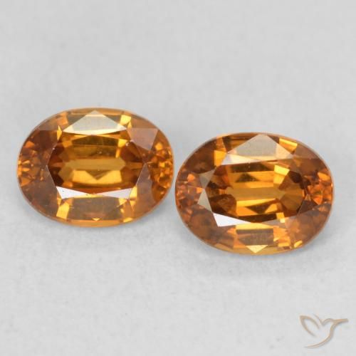 1.19ctw Natürlicher orange-braun Zirkon, Oval, VS