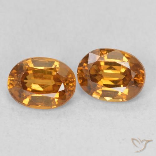 1.19 ct natürliche orange-braun Zirkon-Edelsteine, Oval, VS