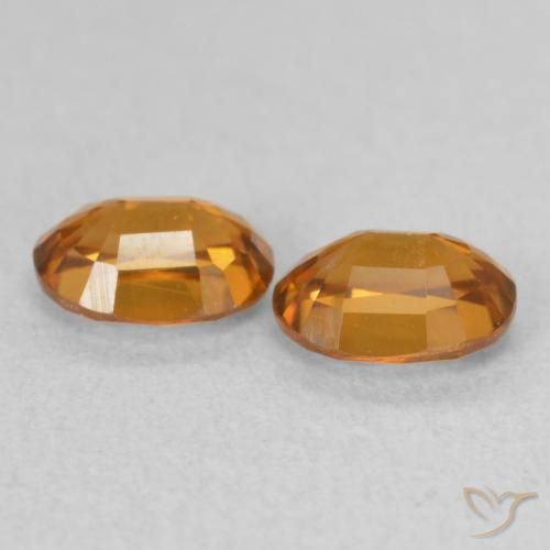 1.19 ct natürliche orange-braun Zirkon-Edelsteine, Oval, VS
